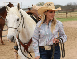 Cinch® TENCEL™ Arena Fit Button-Down Long Sleeve Shirt - White Stripe
