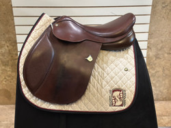 Used 18" Bates Caprilli Close Contact Saddle MW ADJ
