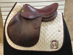 Used 16.5" Philippe Fontaine Danielle Close Contact Saddle W