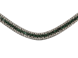 Lumiere Emerald Crystal Browband