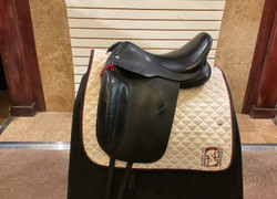 Used 17" Mike Corcoran Masters Dressage Saddle W