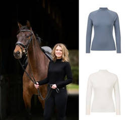 Kerrits® Align Textured Mock Neck Long Sleeve Top