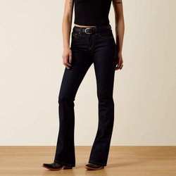 Ariat® Women's High Rise Quinn Boot Cut Jeans - Rinse
