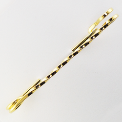 FTOK Twisted Large Stock Pin - Gold Finish