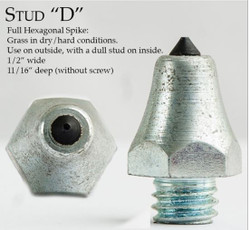 Stud "D" Hexagonal Spike Stud