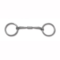 Myler Loose Ring with Stainless Steel Comfort Snaffle Wide Barrel MB 02, 5.5"