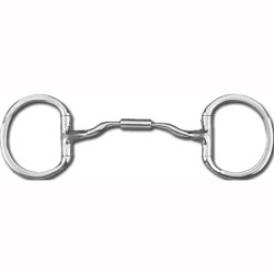 Myler Bits® Eggbutt Bit without Hooks Low Port Comfort Snaffle MB 04 - 5.5"