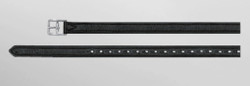 Passier Velvet Touch Stirrup Leathers - BLACK/130 cm/63"
