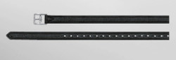 Passier Velvet Touch Stirrup Leathers - BLACK/130 cm/51"