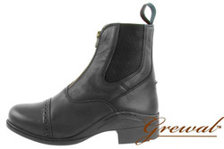 Grewal™ Leather Zip Paddock Boots