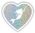 Glitter Mermaid Heart - Sticker