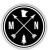 Minnesota Black and White Arrows Sticker