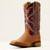 Ariat® Women's San Angelo VentTEK 360 Western Boot - Tooled Toasted Almond/Aged Merlot