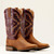 Ariat® Women's San Angelo VentTEK 360 Western Boot - Tooled Toasted Almond/Aged Merlot