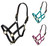Shires Nylon Halter with Leather Head Strap