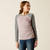 Ariat® Youth Heart Star Long Sleeve T-Shirt - Purple Dove/Heather Grey