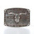 Nocona Mens Rectangle Bull Skull Buckle