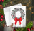 Christmas Card: Wreath of Gray Dappled Jumpers