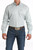 Cinch® Men's TENCEL™ Micro-Stripe Print Button-Down Western Shirt - Green/White