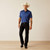 Ariat® Men's Charger 2.0 Fitted Polo - Blue Depths