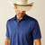 Ariat® Men's Charger 2.0 Fitted Polo - Blue Depths