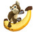 KONG® Pull-A-Partz Pals Monkey Plush Dog Toy - Medium