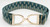 Ellany Teal Lyndon - 1.5" Gold Stirrup Elastic Belt