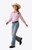 Ariat® Youth Kirby Long Sleeve Shirt - Pink Lavender Stripe