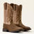 Ariat® Men's Brush Creek Wide Square Toe Cowboy Boot - Aged Tan/Smokey Taupe