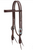 Weaver™ Working Tack Feather Designer Hardware Slim Browband Headstall