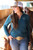 Cinch® Textured 1/4 Zip Pullover - Teal