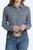 Cinch® Arenaflex® Long Sleeve Button Down Shirt - Light Blue Geo Print