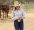 Cinch® TENCEL™ Arena Fit Button-Down Long Sleeve Shirt - White Stripe