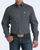 Cinch® Men's Stretch Classic Fit Long Sleeve Button-Down Shirt - Navy Geo Print