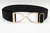 Ellany Black - 1.5" Gold Stirrup Elastic Belt
