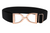Ellany Black - 1.5" Rose Gold Stirrup Elastic Belt