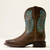 Ariat® Women's Round Up Filly Wide Square Toe Western Boot - Dark Cacao