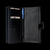 Rugged Earth Leather Women's Wallet with Checkbook Holder - Black