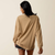 Ariat® Canvas Oversized Long Sleeve T-Shirt - Khaki Heather