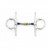 Centaur® Blue Steel Full Cheek Double Jointed Mouth with Loose Brass Roller Disks