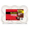 3M 3750-6 Scotch Commercial Grade Shipping Packaging Tape 1.88 in x 54.6yd (48 mm x 50 m) Pack of 6