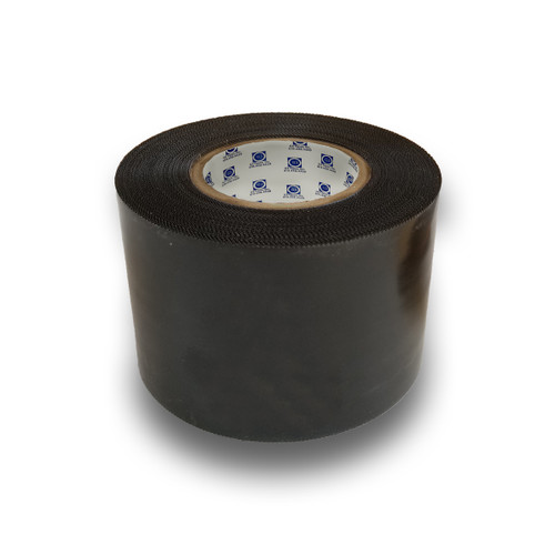 Black 9mil Serrated Poly Tape 4"x60yds (12 Roll Case / $18.99 Per Roll)