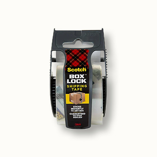 3M 195 Scotch Box Lock Packaging Tape 1.88 in x 22.2 yd (48 mm x 20.3 m),