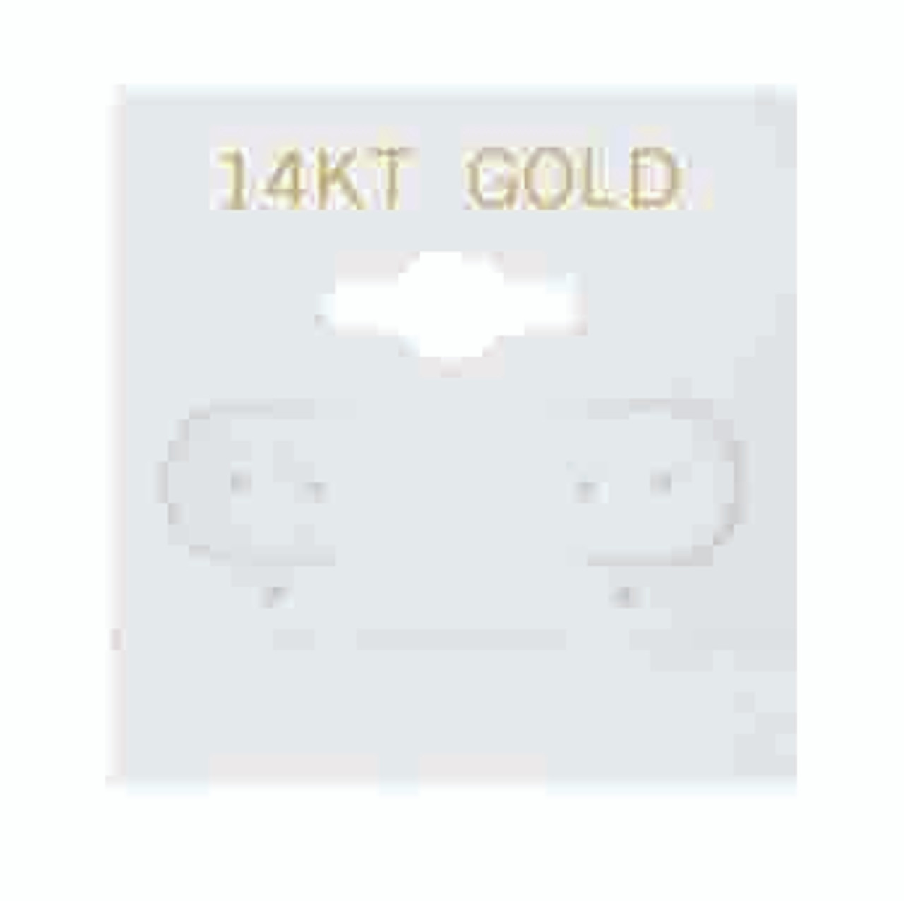 Earring Cards- 1 1/2 x 1 1/2- 14 KT Gold- Price per 100