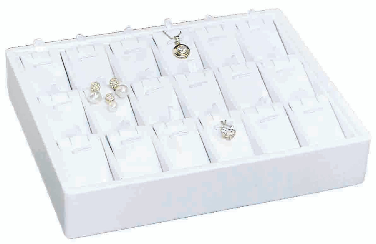 Velvet Jewelry Earring Display Trays Clear Window Lidded Box | Fruugo UK