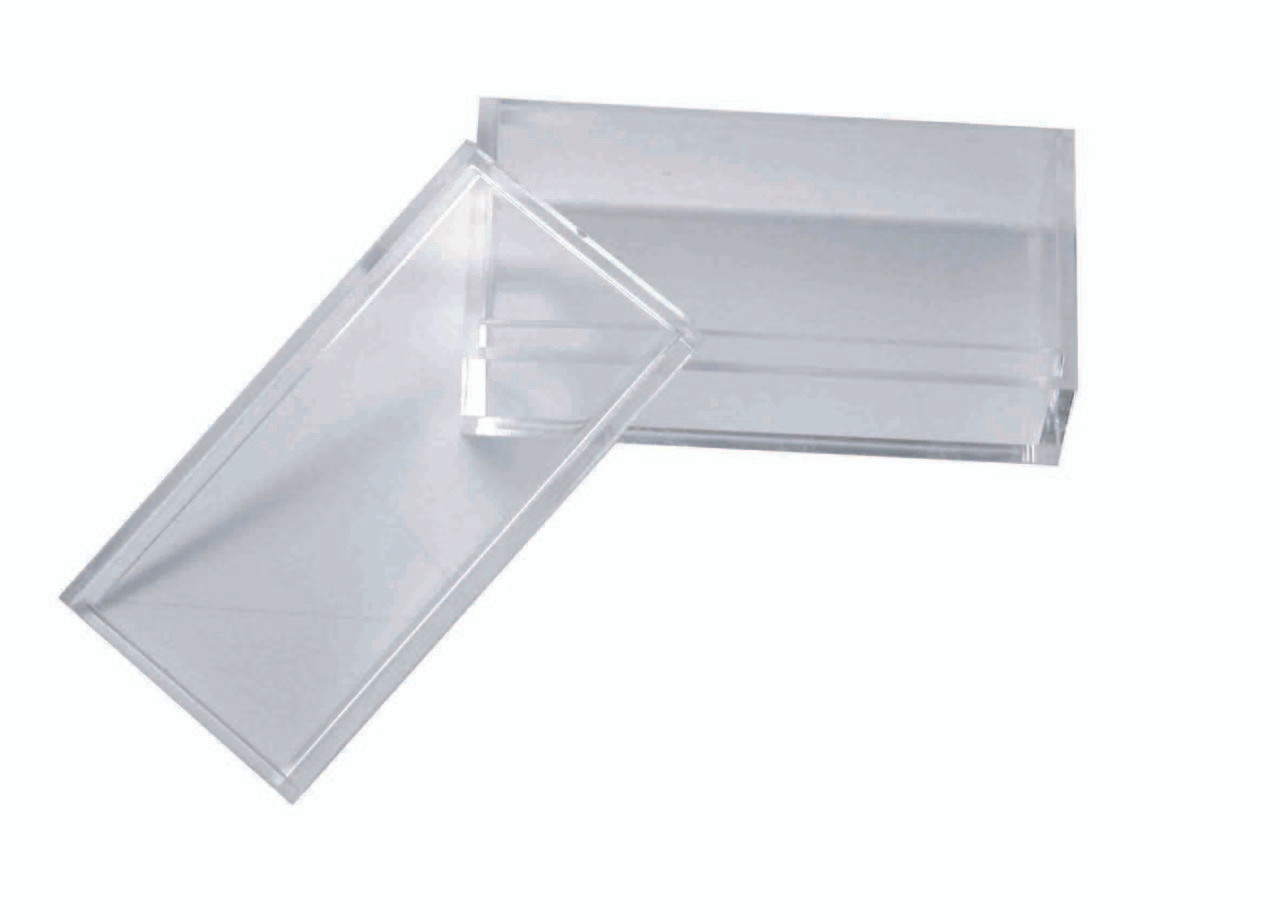 Clear Tek Clear Acrylic Tissue Box - 8 3/4 x 4 3/4 x 3 1/4 - 1 count box