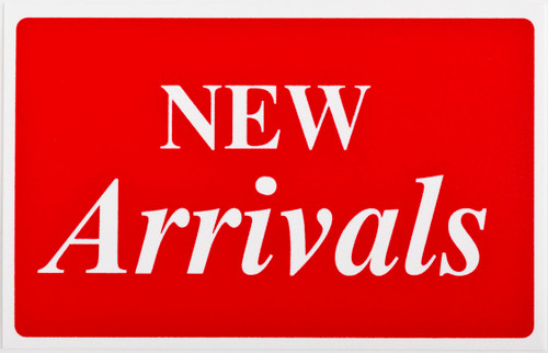 Plastic "New Arrivals" Store Message Sign 11"W x 7"L