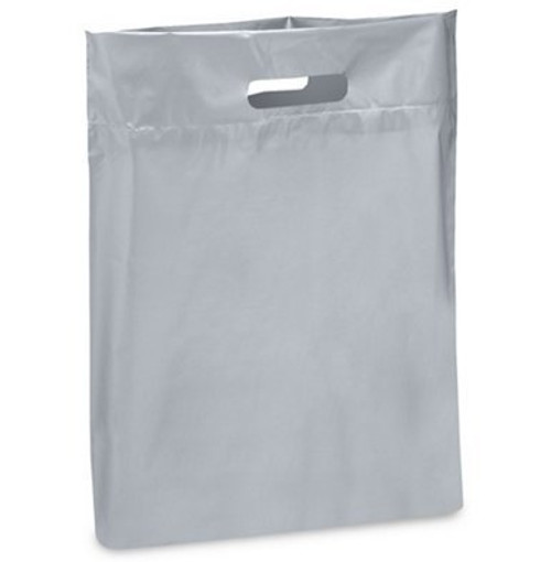 Silver 9" x 12" Patch Handle Bags (100 Bags/Pk)