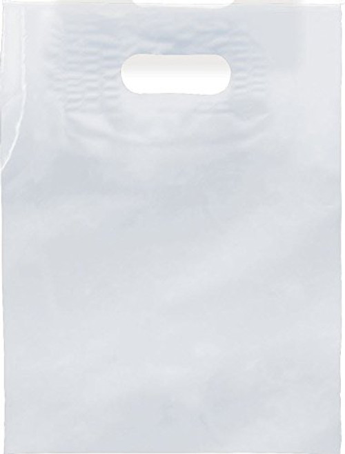 White 12" x 15" Patch Handle Bags (100 Bags/Pk)