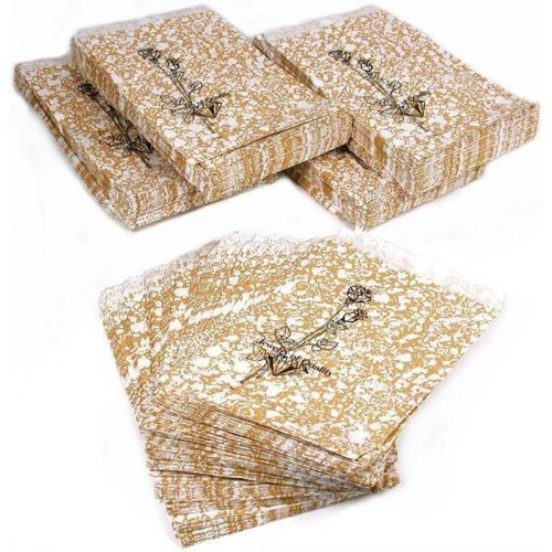 Gold Tone Paper Bags - 5" x 7" - 100Bags/Pack